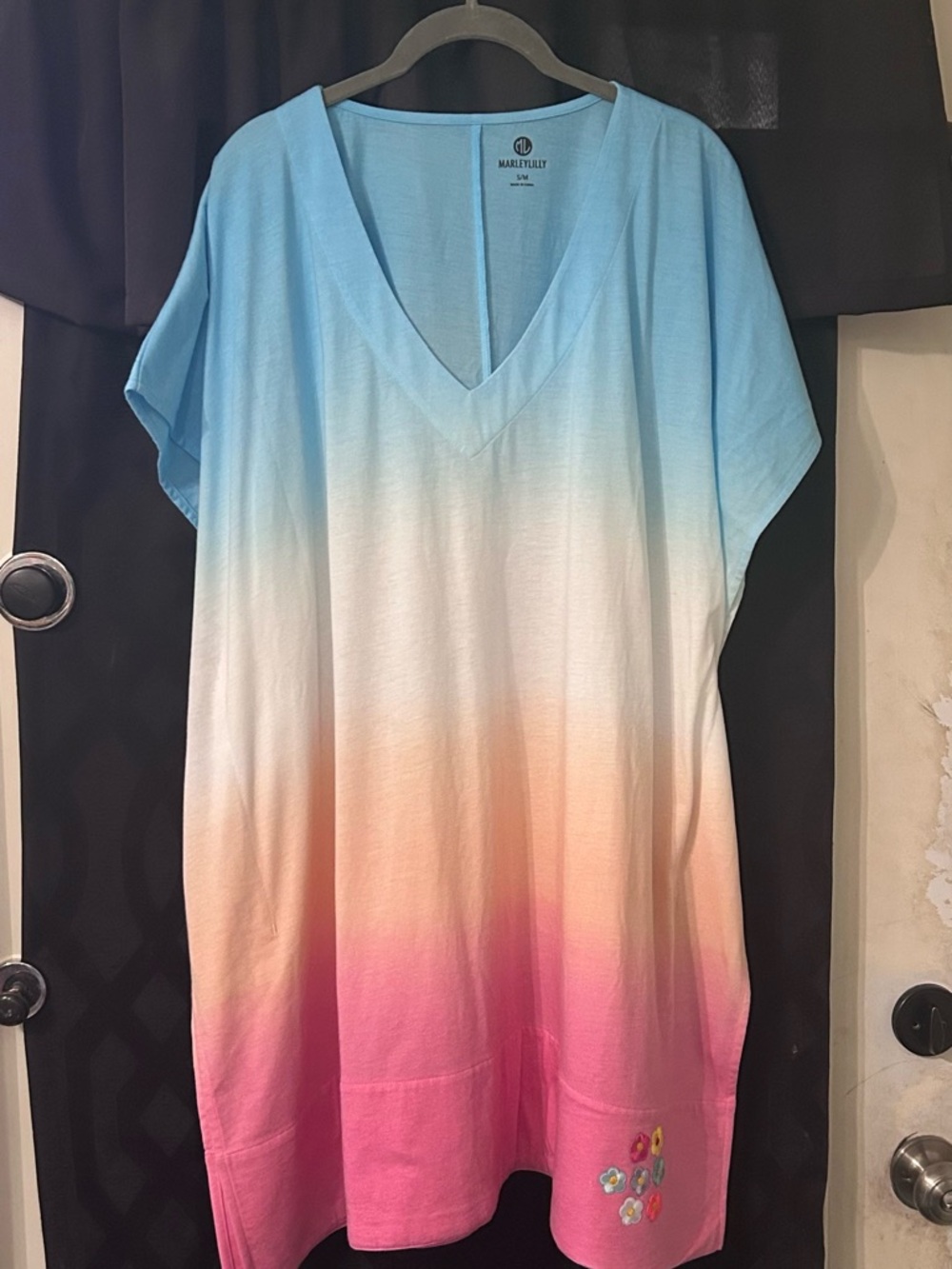 Marleylilly Oversized Dip Dye Swimsuit Coverup Women’s Size S/M NEW